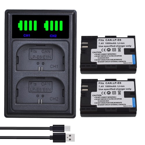 Batteria lcd doppio - batteria, +